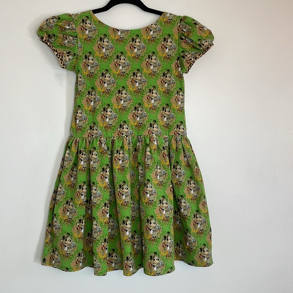 NWOT Sweet Petunia Clothing Walt Disney World Mickey & Pluto Safari Dress Sz 14 - Picture 2 of 9